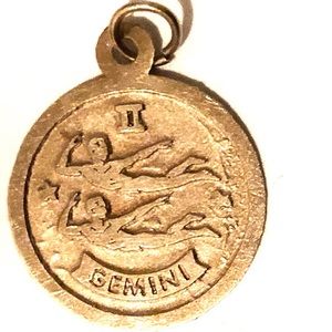 14K Yellow Gold Gemini Pendant (Vintage)